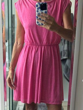 Alice + Olivia AIR Pink Open Back Mini Dress